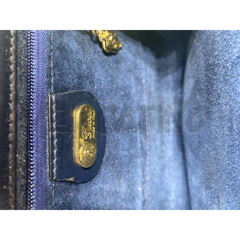 POCHETTE GUCCI VINTAGE BLU  | Mercatino dell'Usato Roma casalotti 3
