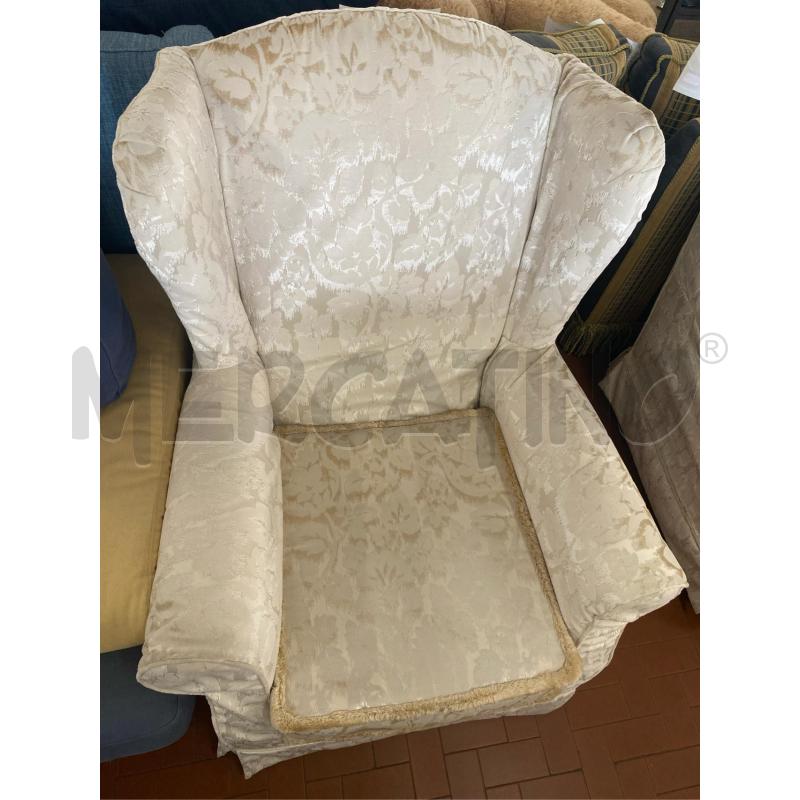 POLTRONA BERGERE BIANCA CM. 90X80X105 H | Mercatino dell'Usato Roma casalotti 2