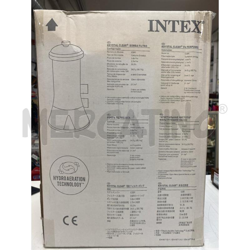 POMPA FILTRO PER PISCINA INTEX CRYSTAL CLEAR MOD.638 R | Mercatino dell'Usato Roma casalotti 3