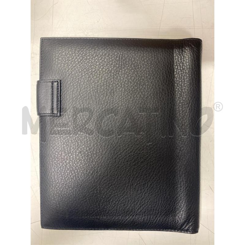 PORTA AGENDA PQUADRO NERO PELLE | Mercatino dell'Usato Roma casalotti 3