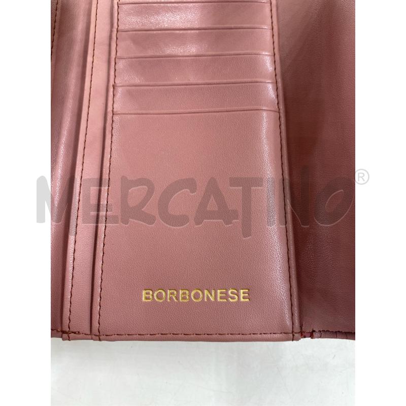 PORTA FOGLIO BORBONESE ROSA STOFFA | Mercatino dell'Usato Roma casalotti 3