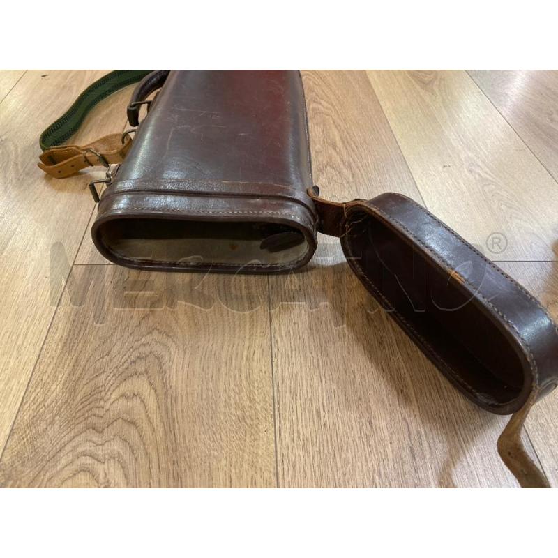 PORTA FUCILE IN PELLE SCURO  | Mercatino dell'Usato Roma casalotti 5