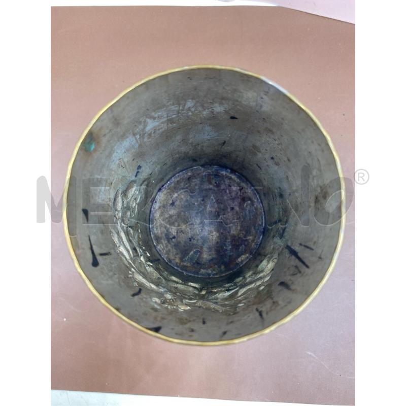 PORTA PENNE VINTAGE SILVER PLATED RILIEVO FRUTTA  | Mercatino dell'Usato Roma casalotti 4
