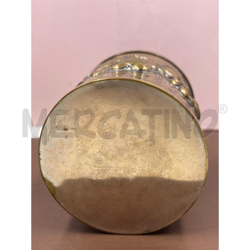 PORTA PENNE VINTAGE SILVER PLATED RILIEVO FRUTTA  | Mercatino dell'Usato Roma casalotti 5
