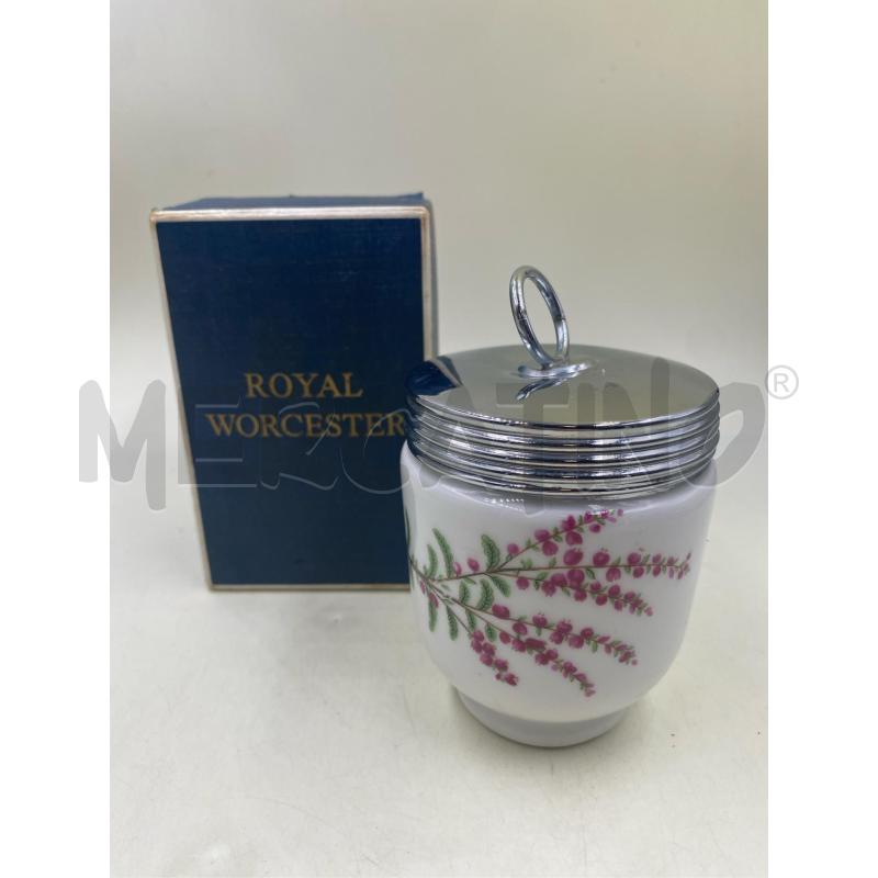 PORTA UOVO ROYAL WORCESTER  BIANCO TAPPO CROMATO  | Mercatino dell'Usato Roma casalotti 1