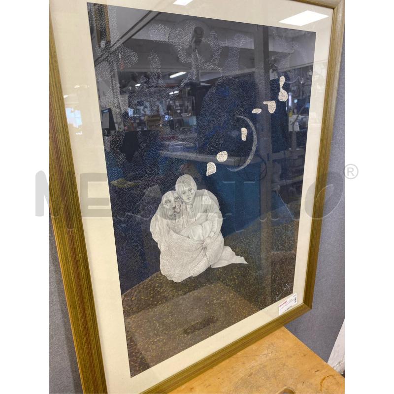QUADRO CANE CON BAMBINO | Mercatino dell'Usato Roma casalotti 3