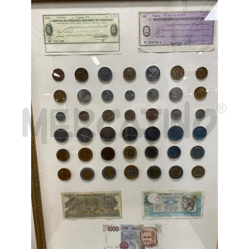 QUADRO CON MONETE 36X50 | Mercatino dell'Usato Roma casalotti 2