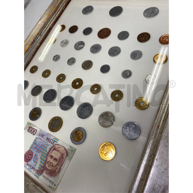 QUADRO CON MONETE E BANCONOTA MILLE LIRE | Mercatino dell'Usato Roma casalotti 4