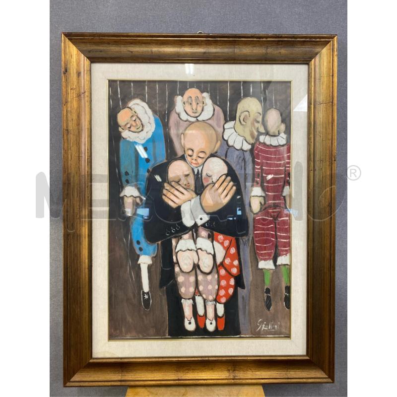 QUADRO FAMIGLIA PAGLIACCI | Mercatino dell'Usato Roma casalotti 1