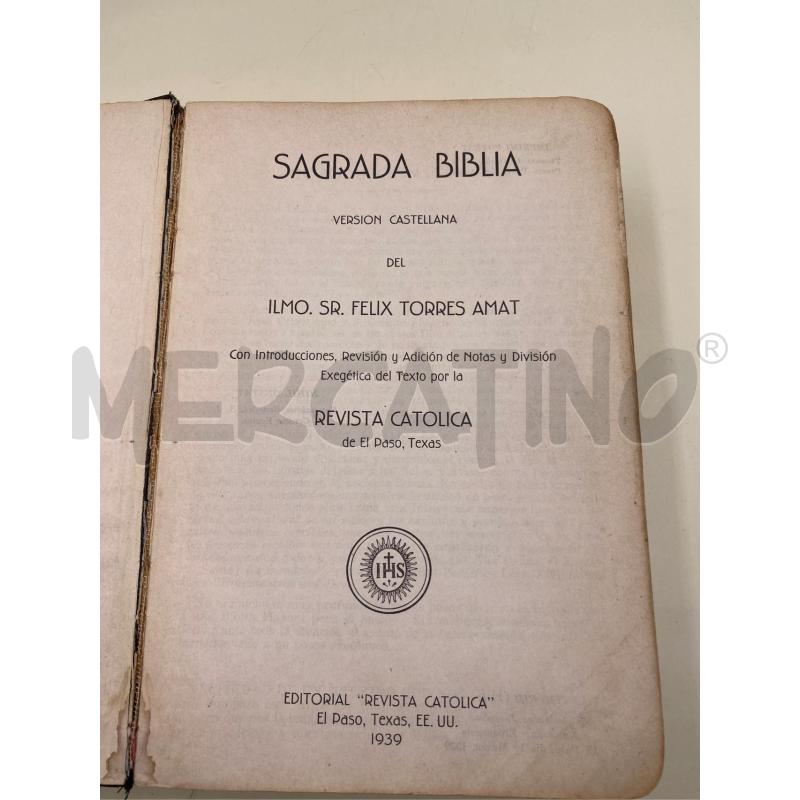 SAGRADA BIBLIA REVISTA CATOLICA 1939 | Mercatino dell'Usato Roma casalotti 2