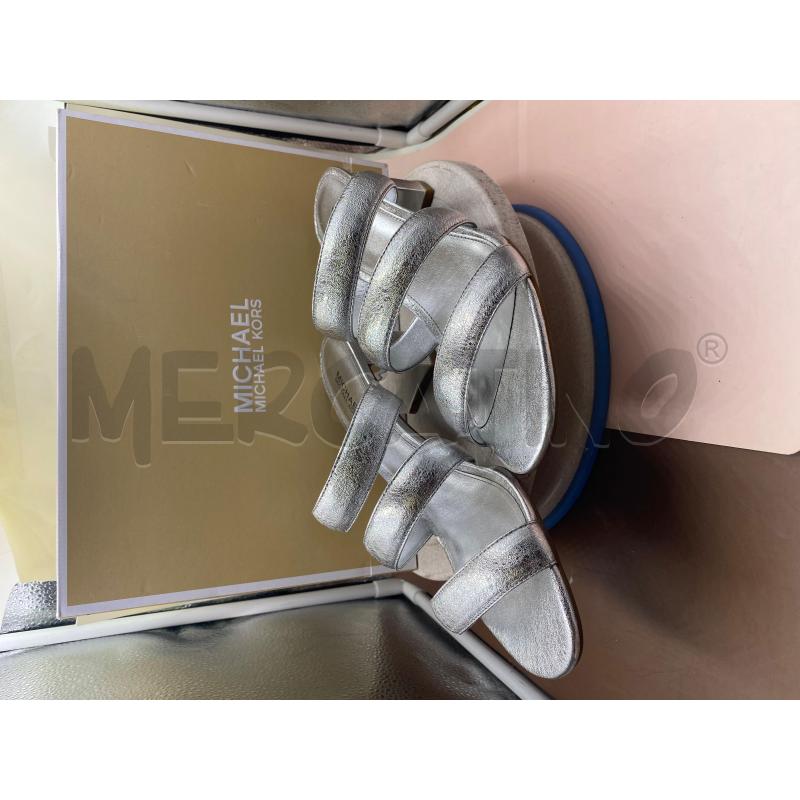 SANDALI MICHAEL KORS ARGENTO DONNA  | Mercatino dell'Usato Roma casalotti 1