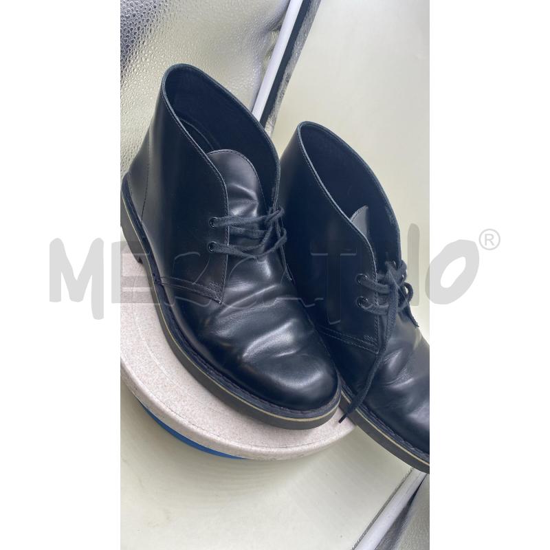 SCARPE CLARKS DESERT BOOT SCARPONCINO NERE UOMO  | Mercatino dell'Usato Roma casalotti 1