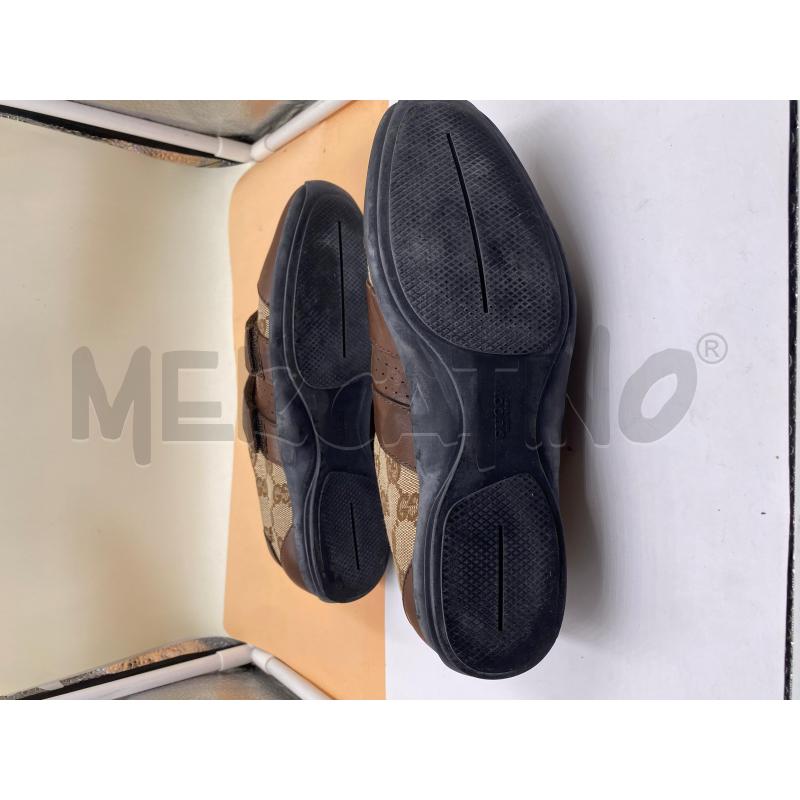 SCARPE GUCCI MONOGRAM PELLE MARRONE DONNA  | Mercatino dell'Usato Roma casalotti 5