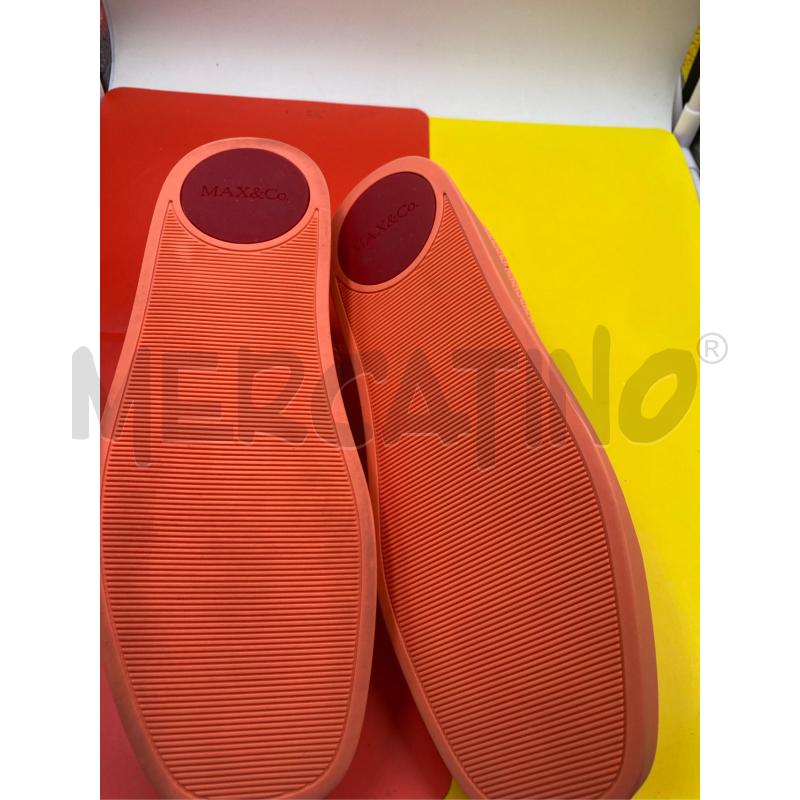 SCARPE MAX&CO ARANCIONI FLUO NO LACCI DONNA  | Mercatino dell'Usato Roma casalotti 4