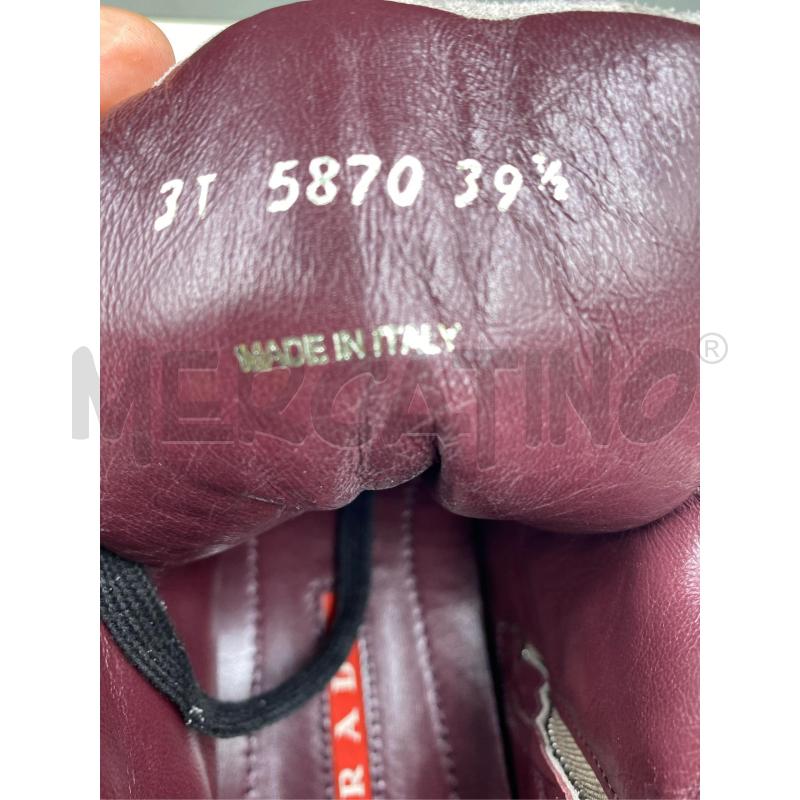 SCARPE PRADA GRIGIA BORDEAUX DONNA  | Mercatino dell'Usato Roma casalotti 2