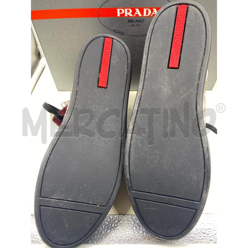 SCARPE PRADA GRIGIA BORDEAUX DONNA  | Mercatino dell'Usato Roma casalotti 3