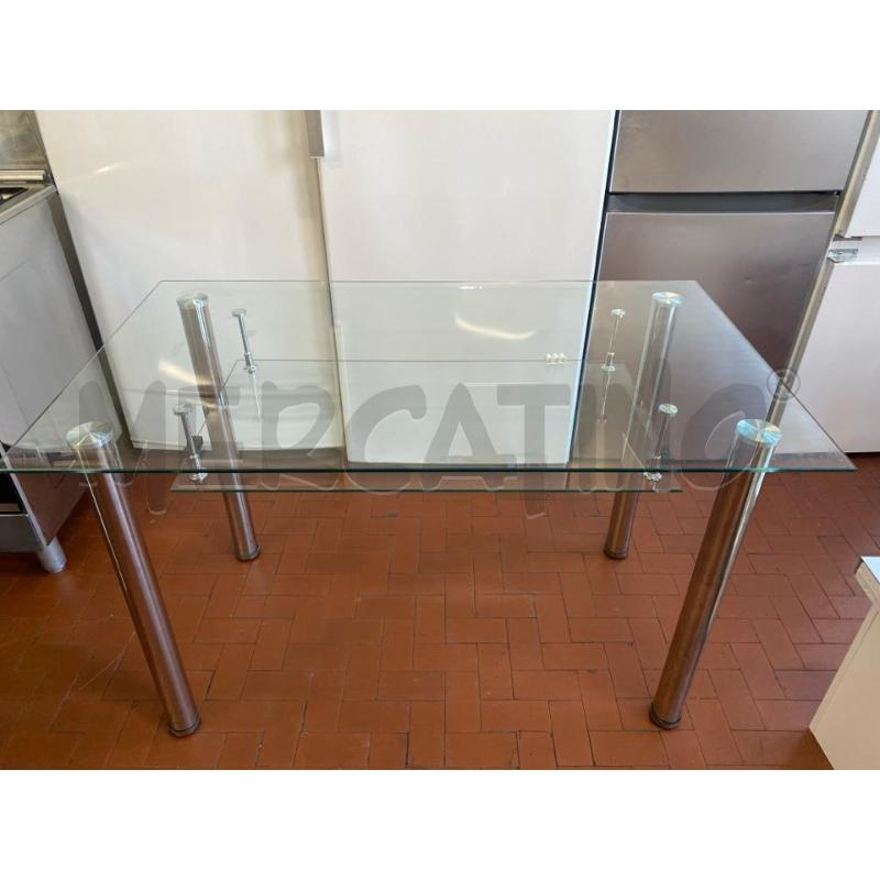 SCRIVANIA VETRO CON RIPIANO CM.120X70 | Mercatino dell'Usato Roma casalotti 1
