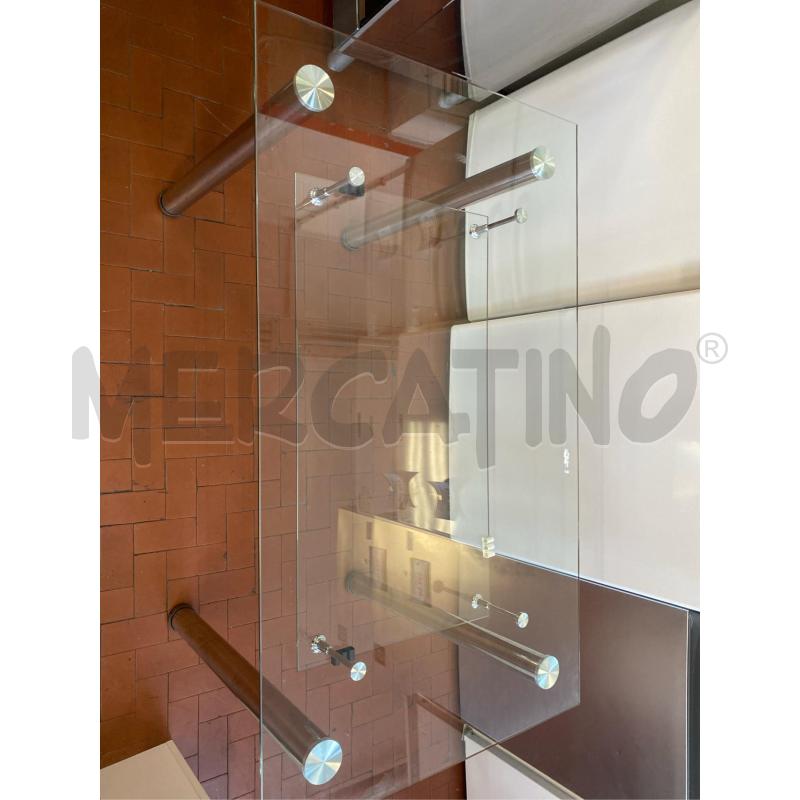 SCRIVANIA VETRO CON RIPIANO CM.120X70 | Mercatino dell'Usato Roma casalotti 3
