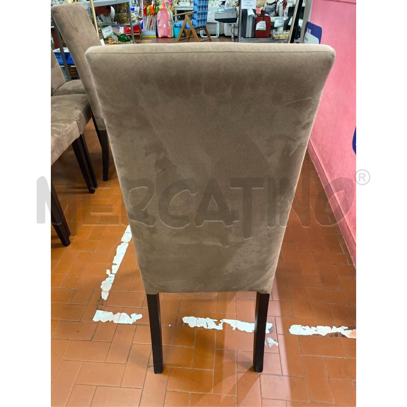 SEDIE PZ. 6 CON SEDUTA ERGONOMICA MARRONE ANTICO | Mercatino dell'Usato Roma casalotti 3