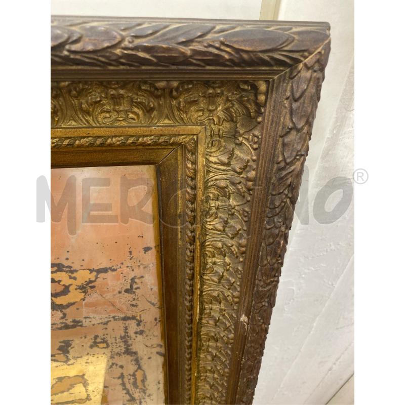 SPECCHIO IN LEGNO LAVORATO VINTAGE CM. 85X65 | Mercatino dell'Usato Roma casalotti 2