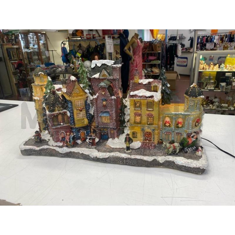STATUETTA VILLAGGIO DI NATALE GRANDE ELETTRONICO  | Mercatino dell'Usato Roma casalotti 3