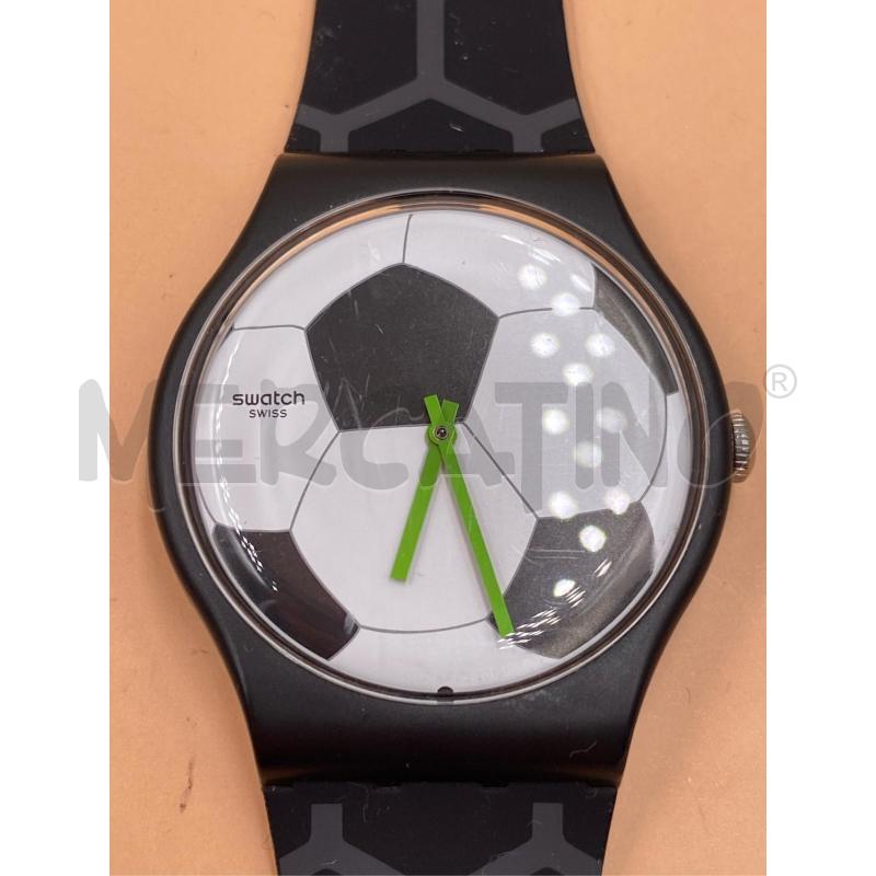 SWATCH IU09 NNERO SFONDO PALLA DA CALCIO  | Mercatino dell'Usato Roma casalotti 2