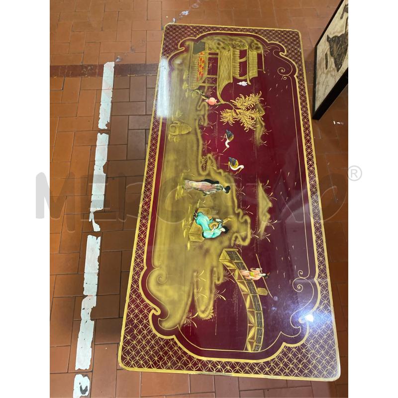 TAVOLINO ANTICO STILE ORIENTALE CINESE CM 103X46 H37 | Mercatino dell'Usato Roma casalotti 1