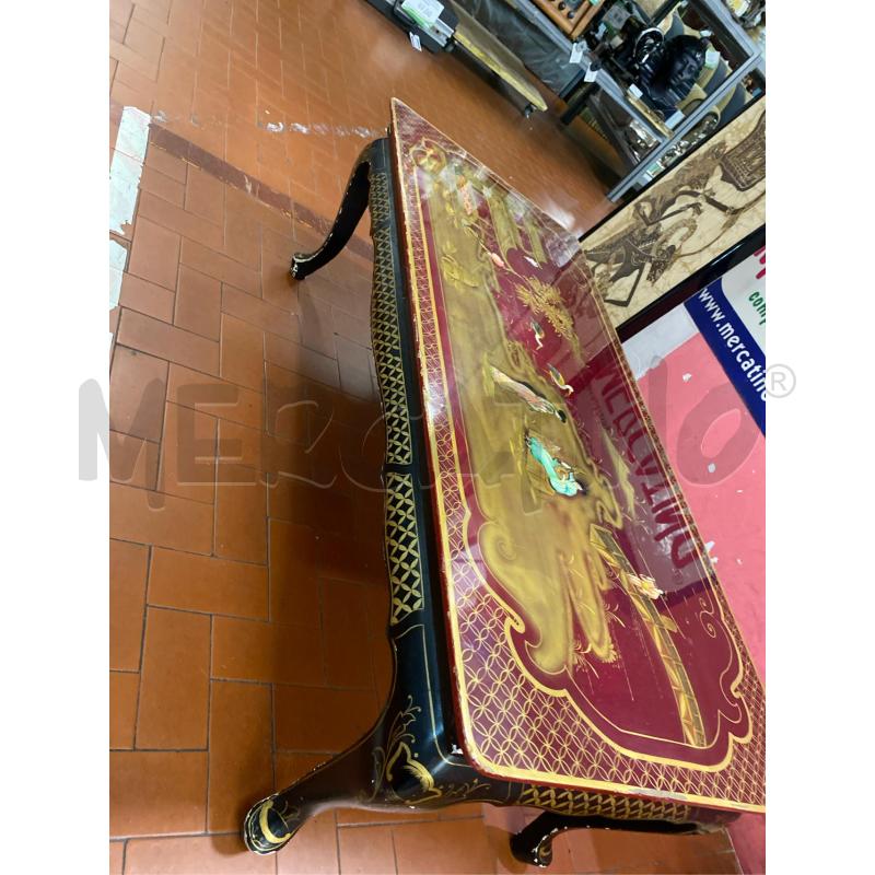 TAVOLINO ANTICO STILE ORIENTALE CINESE CM 103X46 H37 | Mercatino dell'Usato Roma casalotti 3