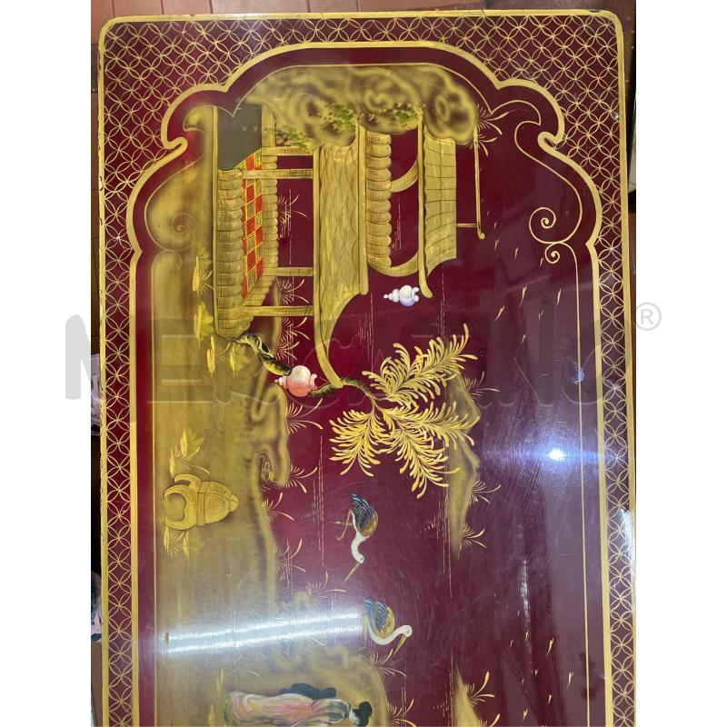 TAVOLINO ANTICO STILE ORIENTALE CINESE CM 103X46 H37 | Mercatino dell'Usato Roma casalotti 4