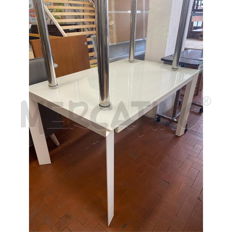 TAVOLO CALLIGARIS BIANCO SENZA PROLUNGA CM. 130X85 | Mercatino dell'Usato Roma casalotti 1