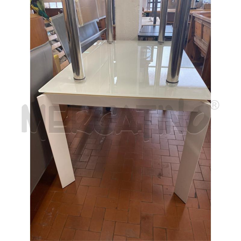 TAVOLO CALLIGARIS BIANCO SENZA PROLUNGA CM. 130X85 | Mercatino dell'Usato Roma casalotti 2