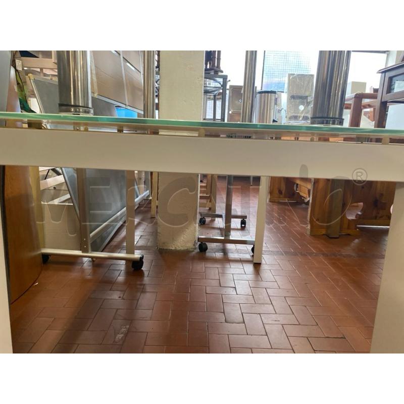 TAVOLO CALLIGARIS BIANCO SENZA PROLUNGA CM. 130X85 | Mercatino dell'Usato Roma casalotti 3