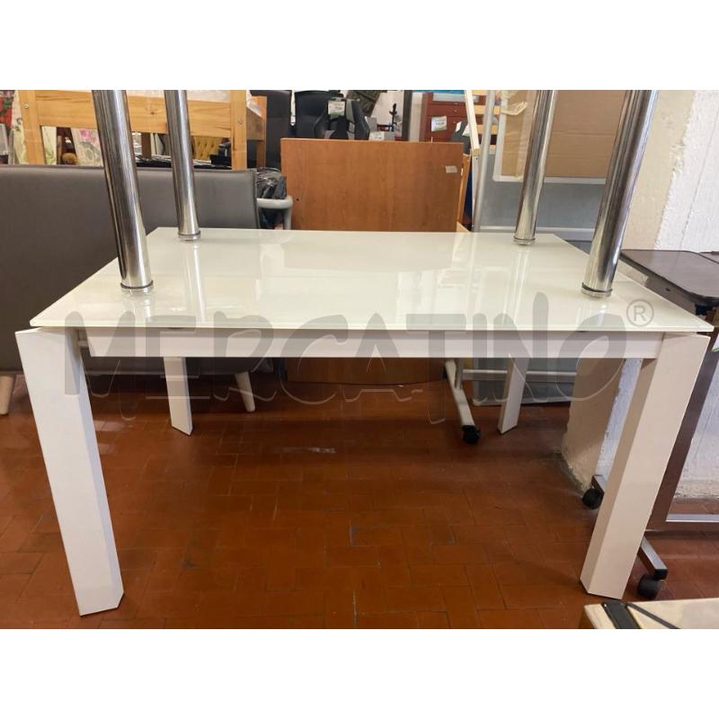TAVOLO CALLIGARIS BIANCO SENZA PROLUNGA CM. 130X85 | Mercatino dell'Usato Roma casalotti 4