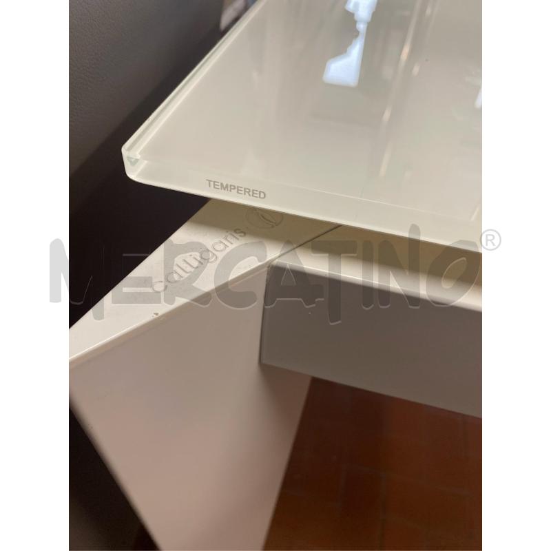 TAVOLO CALLIGARIS BIANCO SENZA PROLUNGA CM. 130X85 | Mercatino dell'Usato Roma casalotti 5