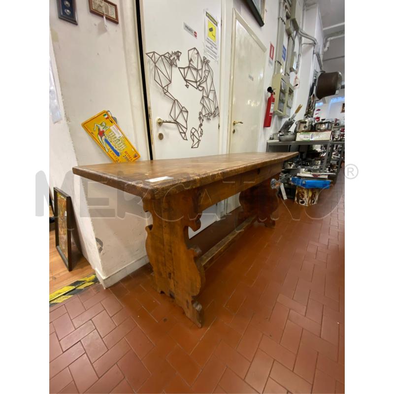TAVOLO RETTANGOLARE CON CASSETTO CM.186X60X82 | Mercatino dell'Usato Roma casalotti 1
