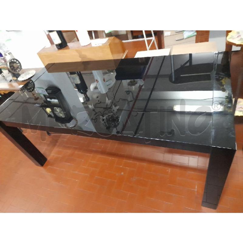 TAVOLO VETRO NERO ESTENSIBILE CM.180X90 + 45 | Mercatino dell'Usato Roma casalotti 2