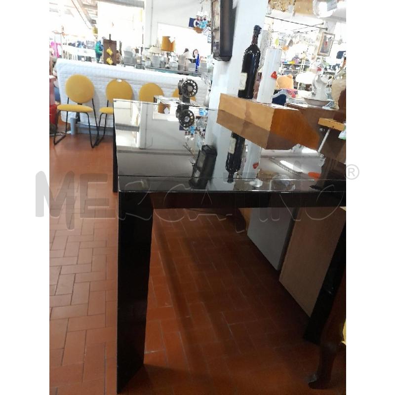 TAVOLO VETRO NERO ESTENSIBILE CM.180X90 + 45 | Mercatino dell'Usato Roma casalotti 3