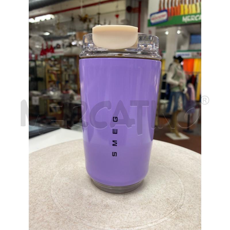 TAZZA TERMICA SMEG VIOLA  | Mercatino dell'Usato Roma casalotti 1