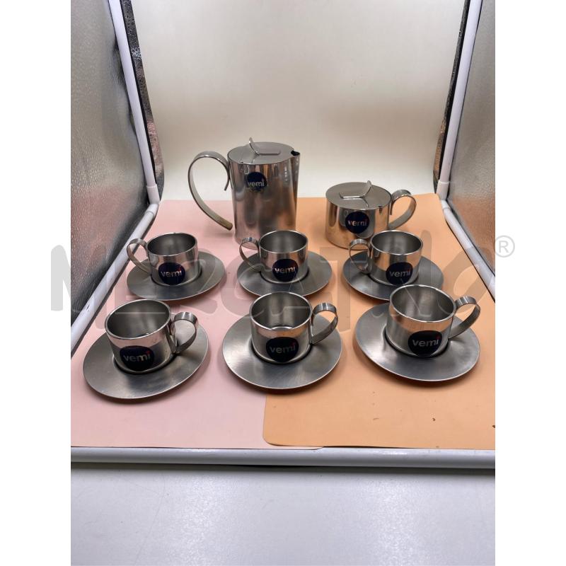 TAZZINE PZ.6 CON ZUCCH. E CAFFETT. INOX VEMI  | Mercatino dell'Usato Roma casalotti 1