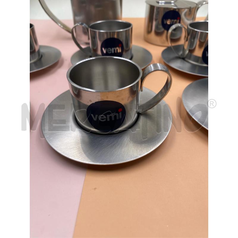 TAZZINE PZ.6 CON ZUCCH. E CAFFETT. INOX VEMI  | Mercatino dell'Usato Roma casalotti 2