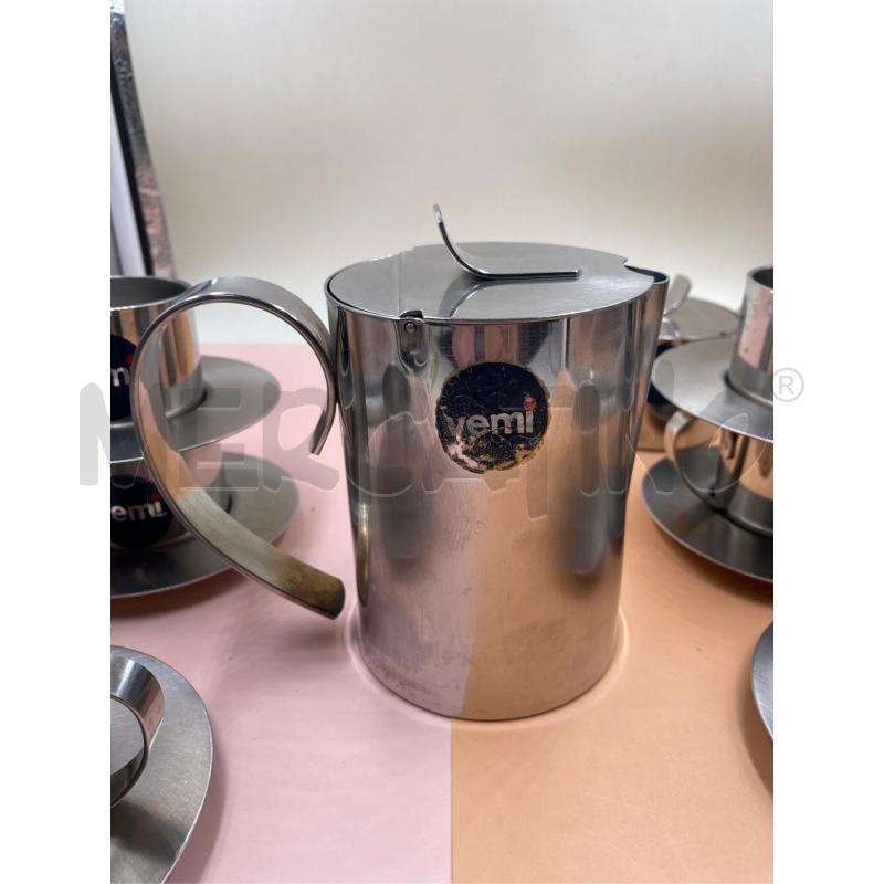 TAZZINE PZ.6 CON ZUCCH. E CAFFETT. INOX VEMI  | Mercatino dell'Usato Roma casalotti 3