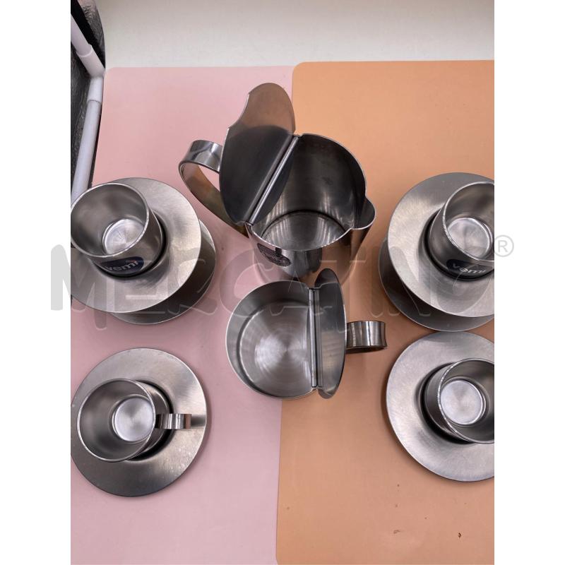 TAZZINE PZ.6 CON ZUCCH. E CAFFETT. INOX VEMI  | Mercatino dell'Usato Roma casalotti 5