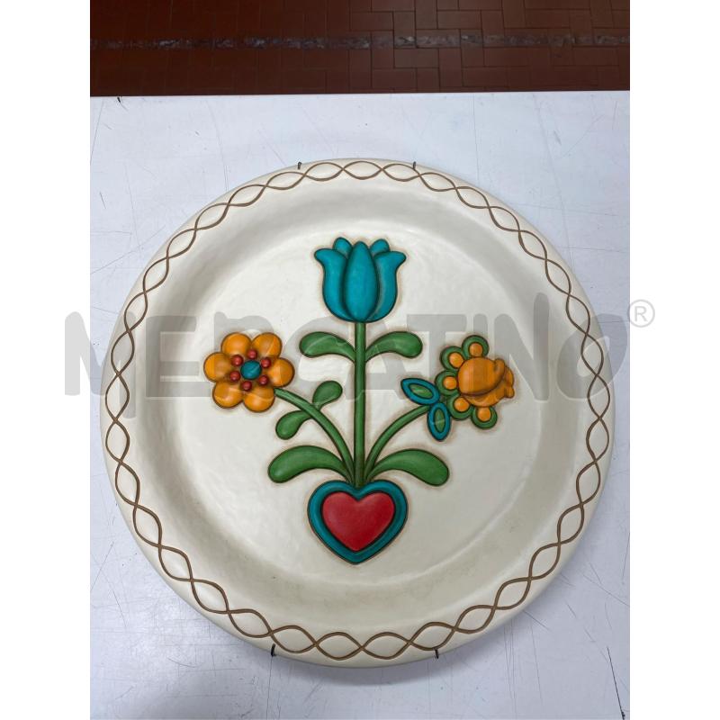 THUN CENTROTAVOLA  FIORI CELESTE CON CUORE DIAM .CM.40 | Mercatino dell'Usato Roma casalotti 2