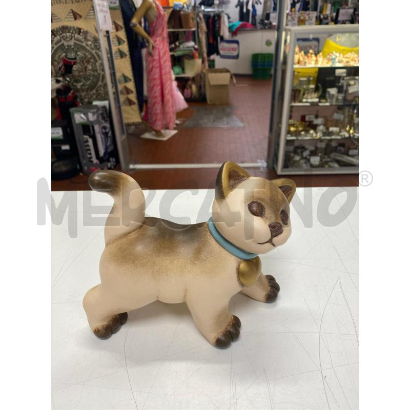 THUN GATTO BEIGE COLLANA CUORE  | Mercatino dell'Usato Roma casalotti 1