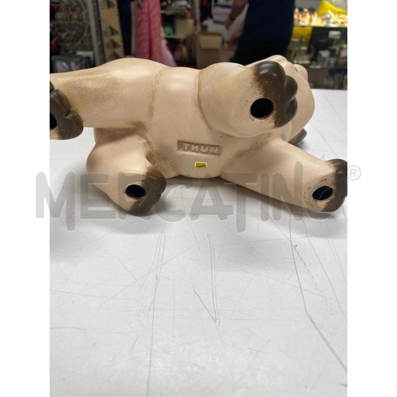 THUN GATTO BEIGE COLLANA CUORE  | Mercatino dell'Usato Roma casalotti 3