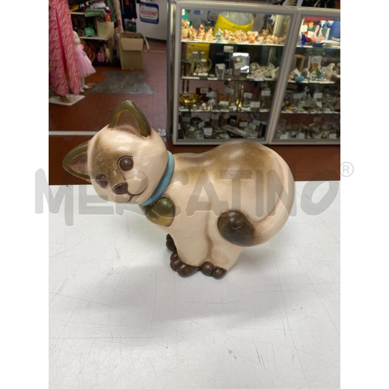THUN GATTO TESTA INCLINATA BEIGE MARRONE  | Mercatino dell'Usato Roma casalotti 1
