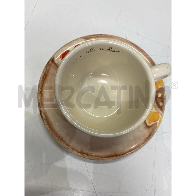 THUN TAZZA CON PIATTO SWEET HOME BEIGE CUORE GIRASOLE | Mercatino dell'Usato Roma casalotti 2