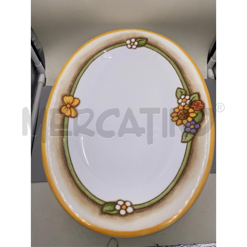 THUN VASSOIO COUNTRY OVALE CON FIORI | Mercatino dell'Usato Roma casalotti 4