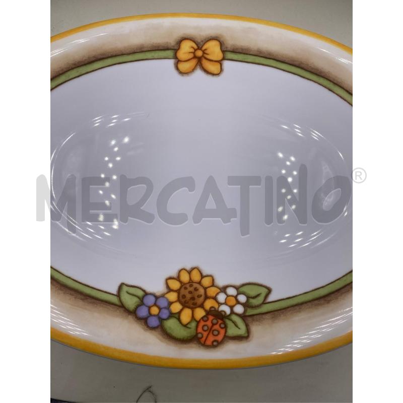 THUN VASSOIO COUNTRY OVALE CON FIORI | Mercatino dell'Usato Roma casalotti 5