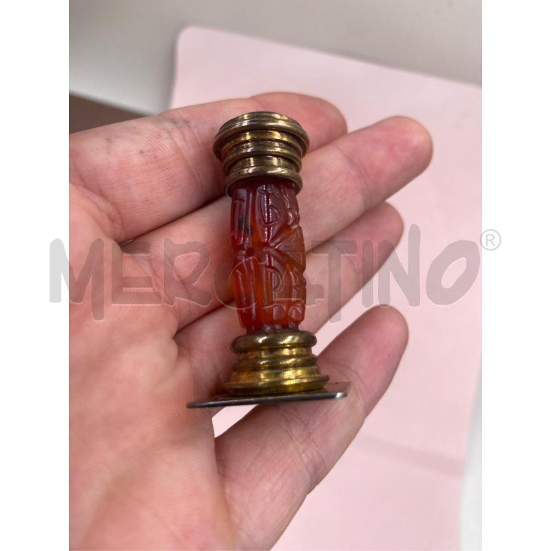 TIMBRO  SIGILLO ANTICO COLOR ARANCIONE | Mercatino dell'Usato Roma casalotti 3